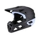thumbnail image 3 of Casco de ciclismo integral con ajuste ajustable y visera de protección solar para varios Negro Azul, 3 of 9