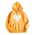 thumbnail image 3 of WEAIXIMIUNG Sweat à Fermeture Éclair pour Femmes Grande Taille Imprimé Cœur de la Saint-Valentin Manches Longues Col Rond avec Poche, 3 of 3