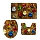 thumbnail image 3 of Juego de alfombras de baño Nopslip 3 Uds Cubierta De Asiento De Inodoro + Alfombrilla De Baño + Alfombra De Pedestal Decoración Navideña Para El Hogar/fiesta I Magideal Juego de alfombras de baño Nopslip, 3 of 6