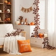 thumbnail image 6 of geerera Fall Decor Fall Garland for Home - 80.7" Artificial Autumn Leaf Vine with Serrated Fall Foliage, Fall Home Decor Leaves Decor Hanging Swag for Mantel Wall Doorway, 6 of 7