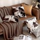 thumbnail image 3 of 2 Pack Luxury Faux Fur Throw Pillow Covers Cowhide Decor Soft Fluffy Plush Pillow Covers Speckled Fur Square Cushion Covers for, 3 of 4