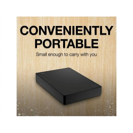 Seagate - 2TB External USB 3.0 Portable Hard Drive with Rescue Data Recovery Services - Black