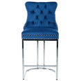 thumbnail image 6 of Set of 2 Upholstered Soft Backrest Cushions Chairs, 26" Counter Height Dining Chairs with Button Back Rivet Trim Dining Chair, for Living Room, Kitchen, Dining Room, Reading Room, 6 of 12