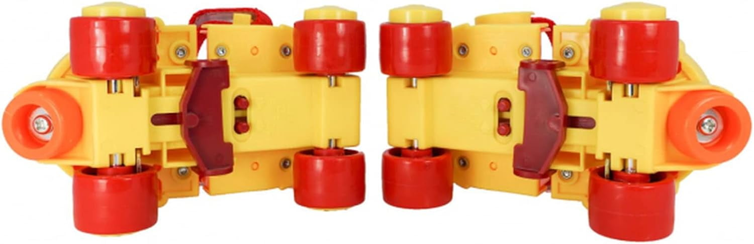 RC Sports Zippy Adjustable Toddler and Children's Starter Skates, Juvenile 7-13, Orange/Yellow/Red