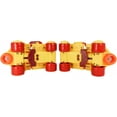 thumbnail image 3 of RC Sports Zippy Adjustable Toddler and Children's Starter Skates, Juvenile 7-13, Orange/Yellow/Red, 3 of 3