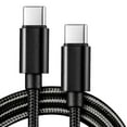 thumbnail image 3 of 10ft USB C to USB-C Cable, (5-Pack) USB Type C Charger Cord Fast Charging USB C Cable for Samsung Galaxy S22/S22+, S21/S21+ Ultra 5G, S20/S20+ Ultra 5G, Note 20/10, Pixel, Universal, 3 of 6