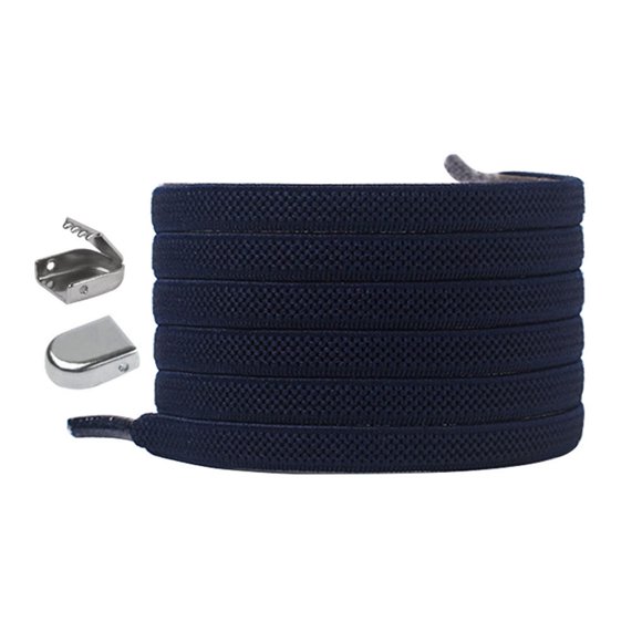 Cordones elásticos Qarigey para zapatos deportivos Accesorios de calzado color Azul marino