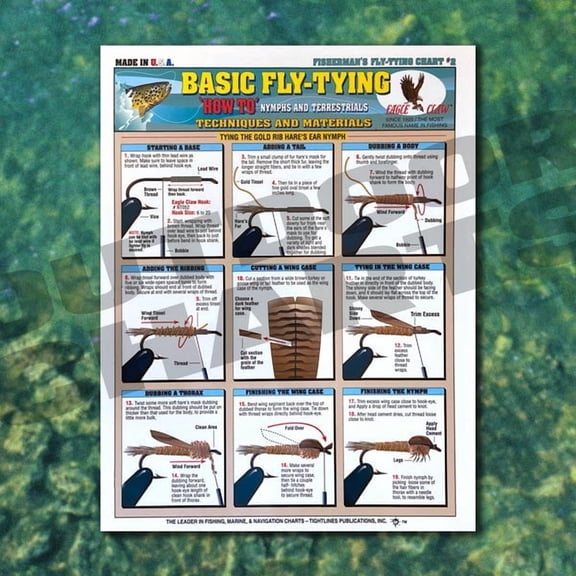 Tightline Publications Basic Fly Tying Chart # 2