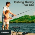 thumbnail image 5 of DaddyGoFish Kids Fishing Pole – Telescopic Rod & Reel Combo with Collapsible Chair, Rod Holder, Tackle Box, Bait Net and Carry Bag for Boys and Girls, 5 of 7