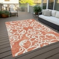 thumbnail image 6 of Addison Rugs Chantille Indoor/Outdoor Transitional Damask Coral Washable Rectangle Rug, 8' x 10', 6 of 6
