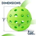 thumbnail image 3 of Pro Aviana Tournament Play Outdoor Pickleball Balls USAPA Approved, 48-Pc Set Green, 3 of 7