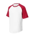 thumbnail image 5 of Sport-Tek YT201 Youth Short Sleeve Colorblock Raglan Jersey, 5 of 6