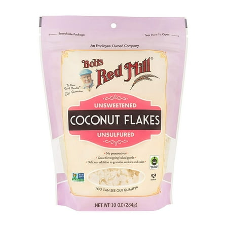 Bob's Red Mill Coconut Flakes Unsulfured Unsweetened 10 oz Pack of 3