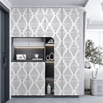 thumbnail image 4 of Abyssaly 17.3" x 118" Stripe Peel and Stick Wallpaper Black and White Contact Paper Geometric Removable Wallpaper Self Adhesive Wall Paper, 4 of 13