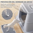 thumbnail image 4 of Arenero Cerrado para Gatos en Acero Inoxidable — Caja XL iólor y ifugas, Tapa Desmontable y Doble Entrada, Fácil Limpieza —  para Hogar, Apartamentos y Refugios, 4 of 9