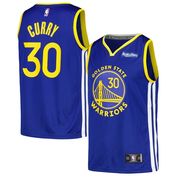 Men's Fanatics Stephen Curry Royal Golden State Warriors Fast Break Player Badge Jersey