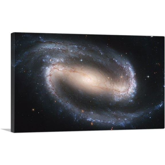 ARTCANVAS NASA Hubble Telescope Sees a Spiral Galaxy Canvas Art Print - Size: 26" x 18" (0.75" Deep)
