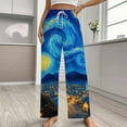 thumbnail image 2 of Starry Night Pajama Pants Loose Pajamas Female Breathable Home Trousers Leisure Sleeping Pants Large Size, 2 of 6