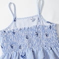 thumbnail image 6 of CYRBOKO Girls Outfit Sets with Ruffle, 2-piece Spaghetti Straps Elastic Waist Casual Summer Two-piece Sets Blue Size 10-11 T, 6 of 6