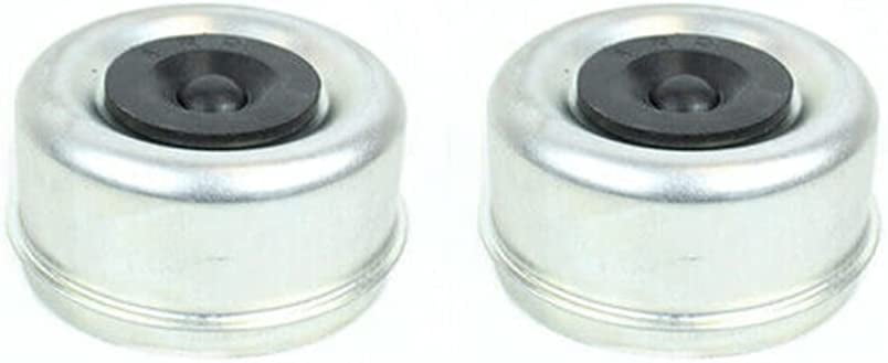 Southwest Wheel 2-Pack 2.72' Grease Dust Cap w/Plug for EZ Lube 7,000 lbs. Trailer Axle