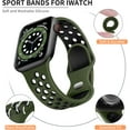 thumbnail image 2 of KOMI Sport Band Compatible with Apple Watch Band 38mm 40mm 41mm 45mm 44mm 42mm 49mm for Women Men,Soft Silicone Breathable Wristband Replacement Strap for iWatch Ultra 2 SE Series 9 8 7 6 5 4 3 2 1, 2 of 9