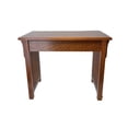 thumbnail image 3 of Wooden Frame Writing Desk with 1 Drawer and Slatted Sides, Brown- Saltoro Sherpi, 3 of 5