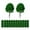 Style A, variant on segolike 50 Pieces Simulation 1:100 Miniature Tree, Green Scenery, for DIY Crafts Railway D