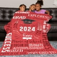 thumbnail image 3 of Clearance 2024 Graduation Season Party Throw Home Printed Outdoor Travel Camping Night Reading Blanket Buy 2 get 10% off, 3 of 4