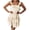 Beige, variant on UPPADA Summer Dresses for Women Casual Double Layer Ruffles Lace up Dress Solid Sling Sleeveless Dresses Beach Dress