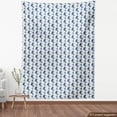 thumbnail image 4 of Ambesonne Navy Fabric by the Yard Upholstery, Modern Roller Skates Artwork, 3 Yards, Dark Lavender and Ceil Blue, 4 of 5