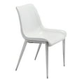 thumbnail image 2 of Magnus Dining Chair (Set of 2) White & Silver, 2 of 8