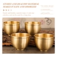 thumbnail image 2 of Japanese Whiskey Glasses Brass Wine Metal Tea Cups Ceramic Tumbler Antique Sake Office, 2 of 6