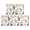Realistic Cat Breed White Pattern, variant on Cat and Meow White Pattern Anti Fatigue Kitchen Rugs Set Of 2, Non Slip Washable Decorative Floor Mats for Kitchen Sink Laundry, 17"x30" and 17"x47"