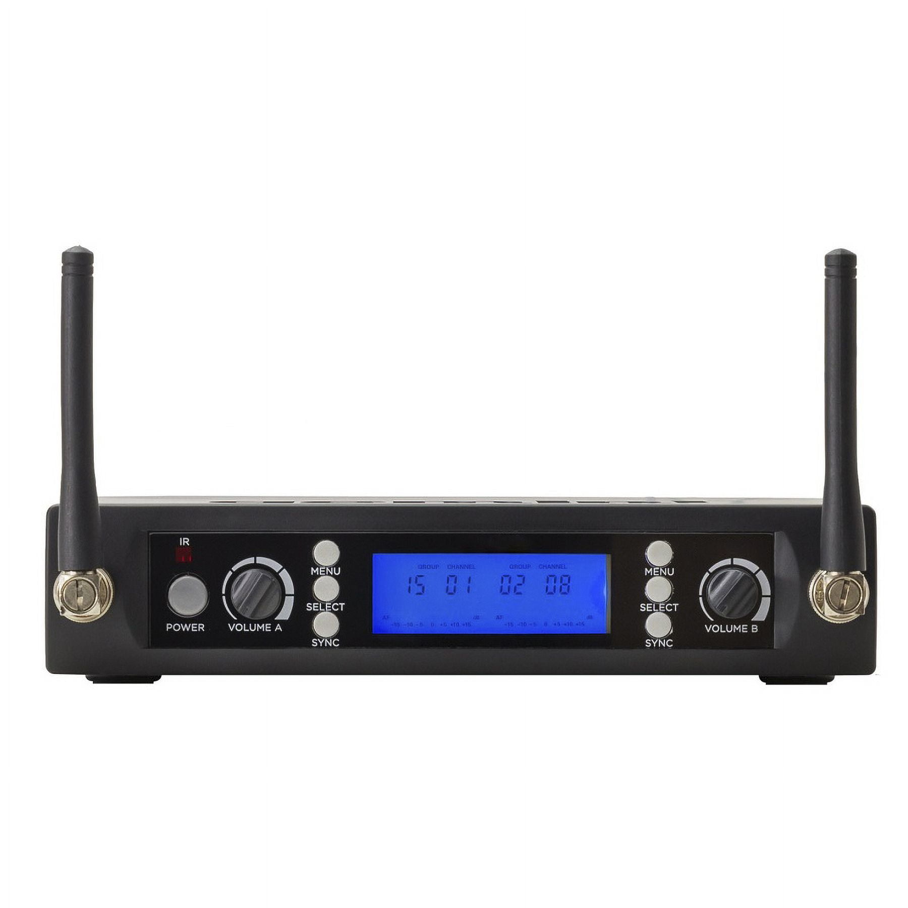Professional UHF Dual Wireless Microphone Handheld Dynamic Mic With Receiver For Karaoke, DJ Party, Church, Wedding, Speech, PA
