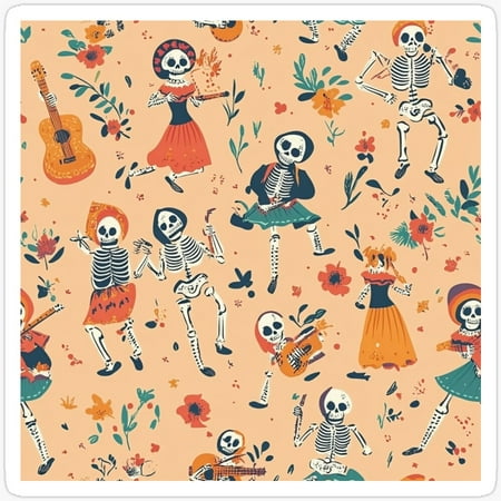 Souls Dance For Day Of The Dead Sticker Kir-1955