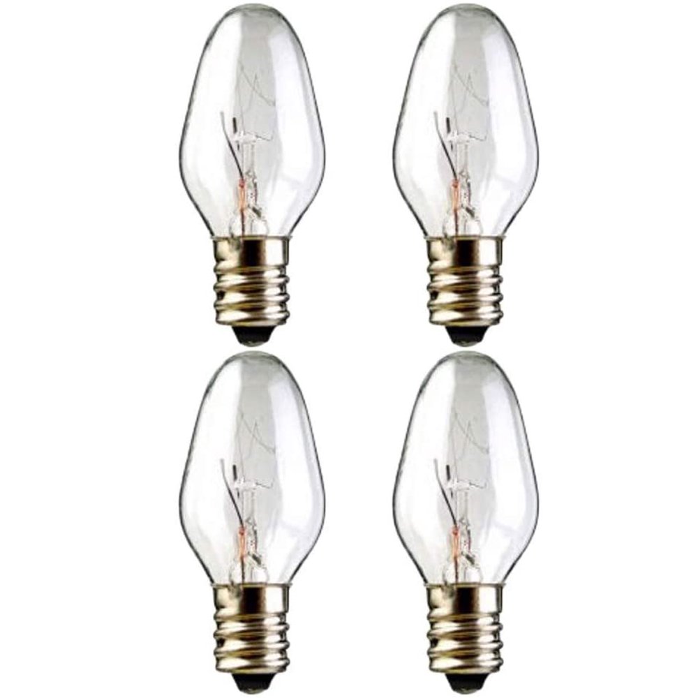 Night Light Bulbs Replaces 15Watt Plugin Wax Warmer Bulbs 4pcs