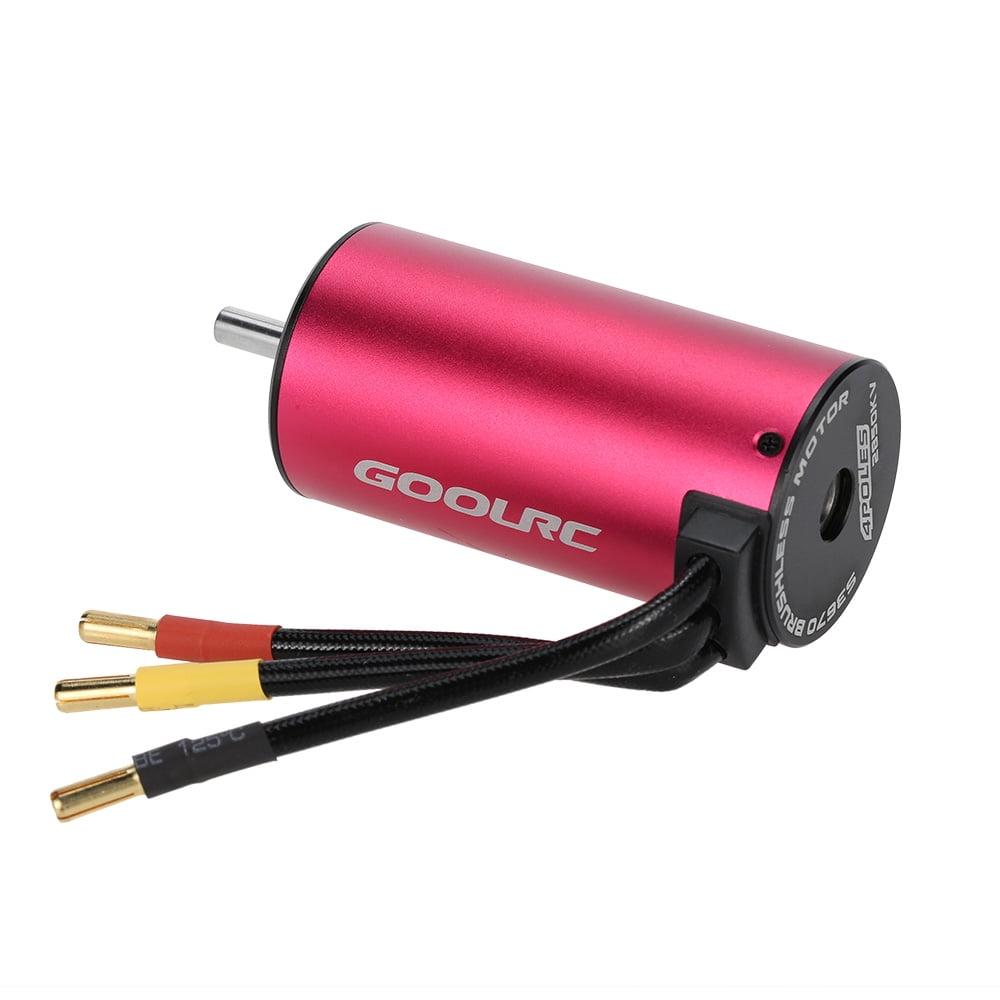 GoolRC S3670 2850KV 4 Poles Brushless Sensorless Motor for 1//8 1//10 RC Car Truck