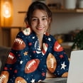 thumbnail image 4 of Football Blanket Football Throw Blanket Super Soft Plush Flannel Fleece Bedding Footballs Gifts for Boys Girls Men Women Lovers Adults Stuff for Couch Sofa Bed Room Decor 40"X50", 4 of 7
