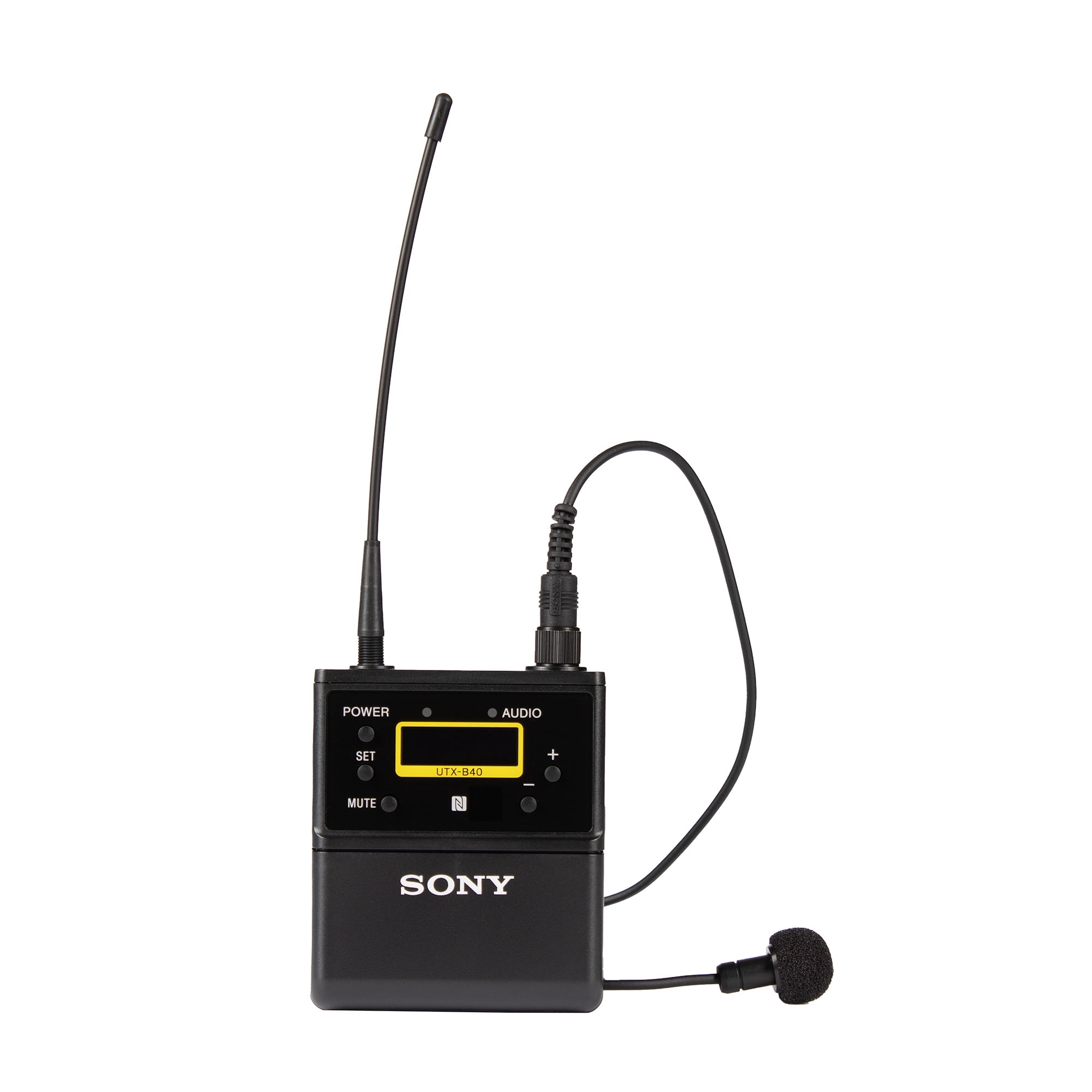 Sony UTX-B40 Wireless Bodypack Transmitter with Omni Lavalier Mic, 14UC: 470 to 542MHz