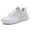 White, variant on Walking Shoes Women Lace Up Athletic Running Tennis Fashion Comfortable Sneakers With Arch Support