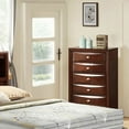 thumbnail image 3 of Gymax Modern 5 Piece Bedroom Furniture Set Bed Dresser Mirror Chest Night Stands, 3 of 4