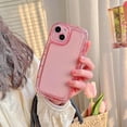 thumbnail image 6 of Case for iPhone 14, Clear Soft [Back & Edge Airbag Shock-Absorbing] Non-Yellowing Crystal TPU Silicone Shockproof Bumper Phone Cover Slim Candy Colors Transparent Phone Shell for Women - Pink, 6 of 11