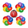 thumbnail image 1 of 24 Uds. Marcadores de puntos deportivos de 9 pulgadas discos planos antideslizantes con bolsa de malla puntos de agilidad de suelo conos de campo, 1 of 9