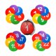 thumbnail image 1 of 24 Uds. Marcadores de puntos deportivos de 23cm conos de campo plano antideslizantes ligeros práctica de agilidad discos planos de puntos para césped, 1 of 8