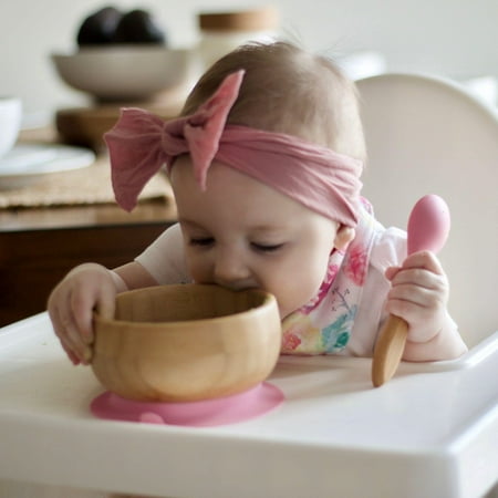 Baby Bowl   Spoon | Bamboo & Silicone