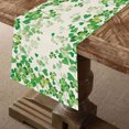thumbnail image 5 of Steadline St. Patrick's Day Table Runner,183cm Green Clover Pattern Linen Table Cover,Heat Resistant Dining Table Decor,Irish Themed Party Table Setting, 5 of 7