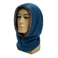 thumbnail image 5 of IYTR Mens And Womens Winter Neck Warmer Solid Color Knitted Hooded Scarf for Cold Weather Soft Stylish Hooded Hat Dark Blue One Size, 5 of 5