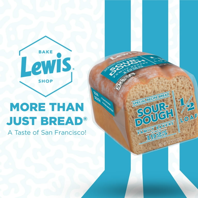 Lewis Bake Shop Sourdough Half Loaf Bread, 1/2 Loaf, 12 oz