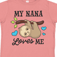 thumbnail image 4 of Inktastic My Nana Loves Me with Sloth and Hearts Boys or Girls Toddler T-Shirt, 4 of 5