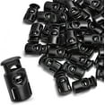 thumbnail image 1 of Luluganb 50 Pc Plastic Spring Cord Locks For Drawstring,Shoe String Clips,Paracord Rope Clips,Shoe String Keepers,For Drawstring,Paracord Toggle Stopper Clasp Elastic Shoeslace Lock Sweatpants Hoodie, 1 of 6